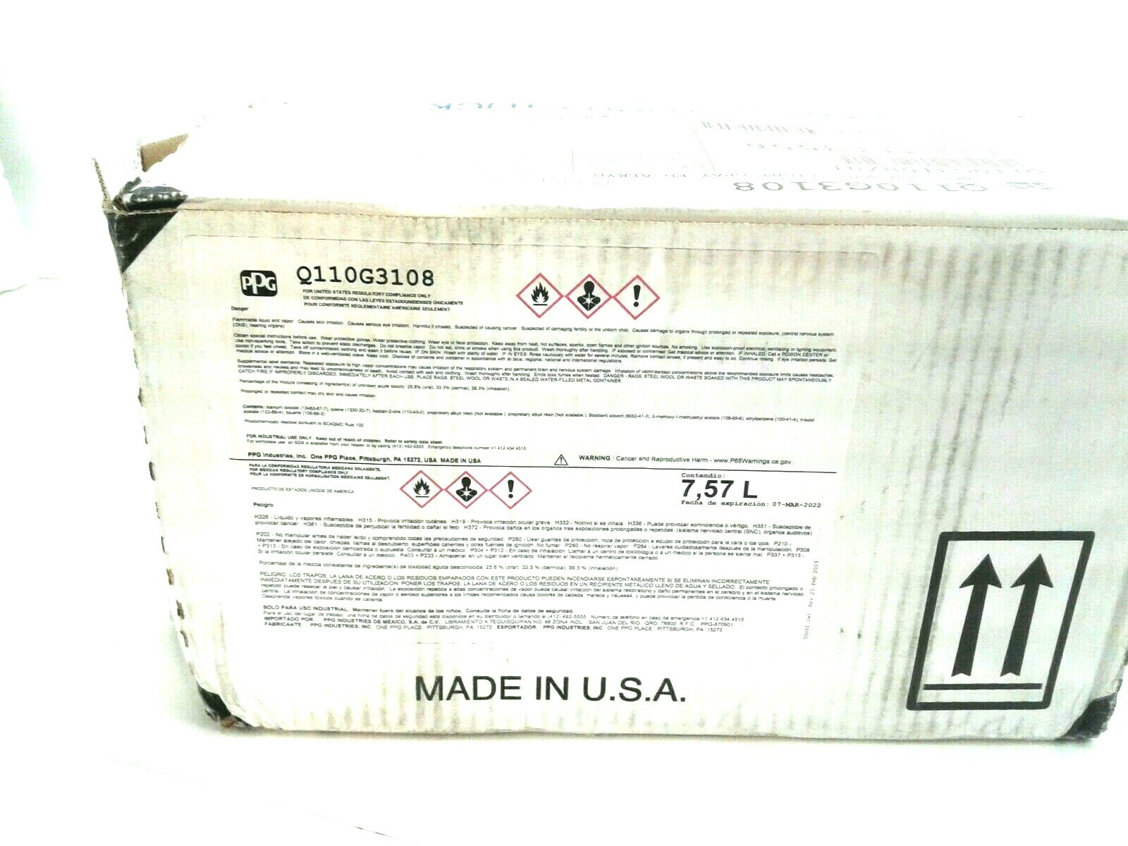 PPG Spectracron Q110G3108 Addison HVAC Light Gray FD Alkyd 2 Gallon Case
