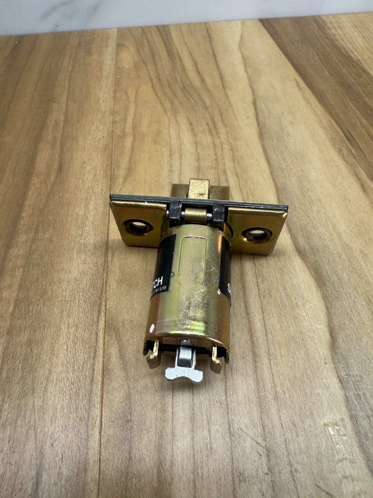 Simplex 1000 Series – Push Button Lock Handle – 5B Brass 1000-2B / 1021B *NO BOX