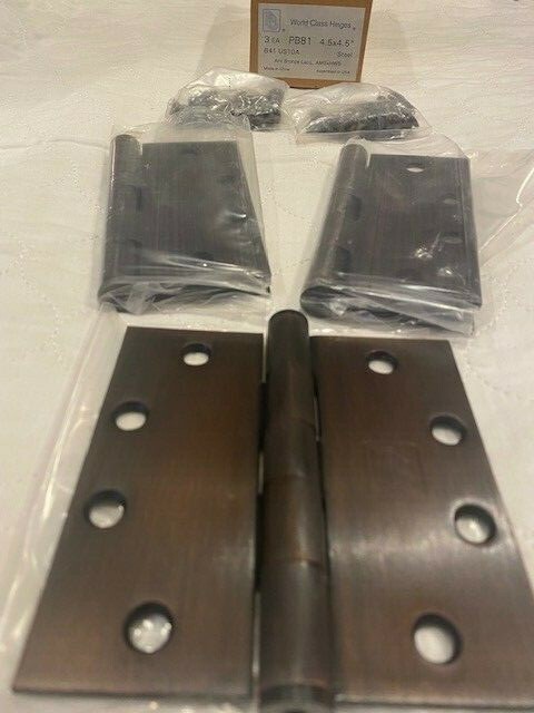 PBB PB81 4.5×4.5 US10A (3 HInges-Only 2 pkgs of machine screws only)