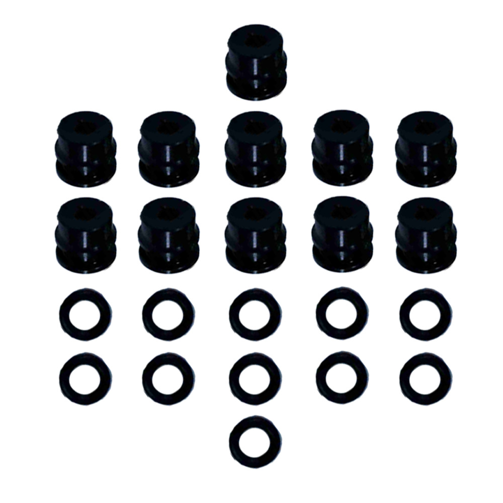 246348 249990 Black Side Seals Kit For Fusion Air Purge AP Spray Gun 22PCS