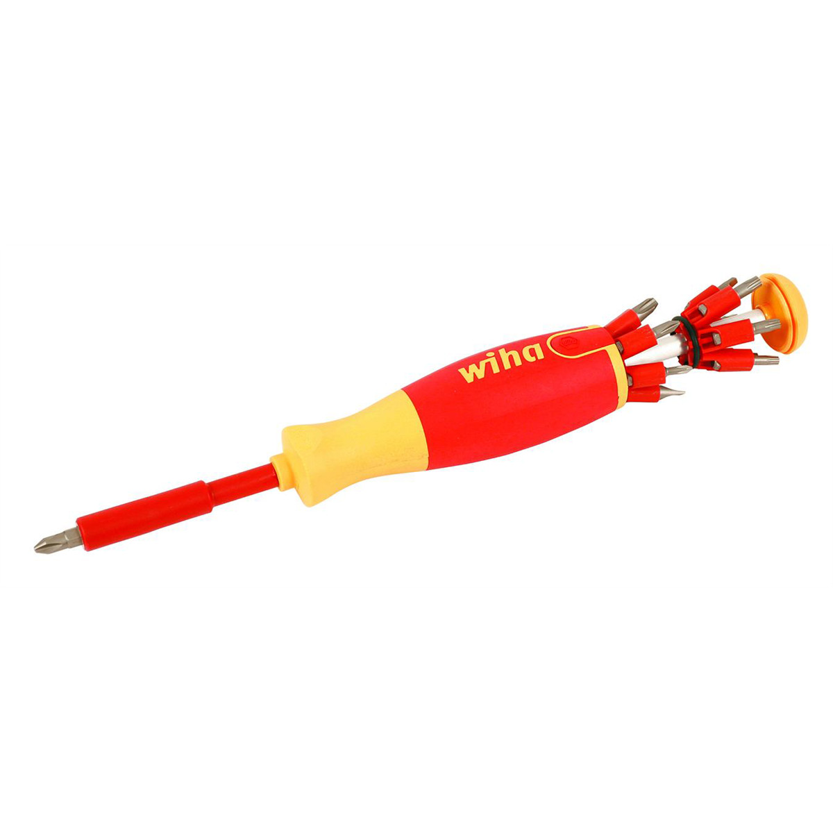 38051WIHA Tools 14 Piece Insulated Pop-Up Bit Holder Set – Slotted, Phillips, Sq