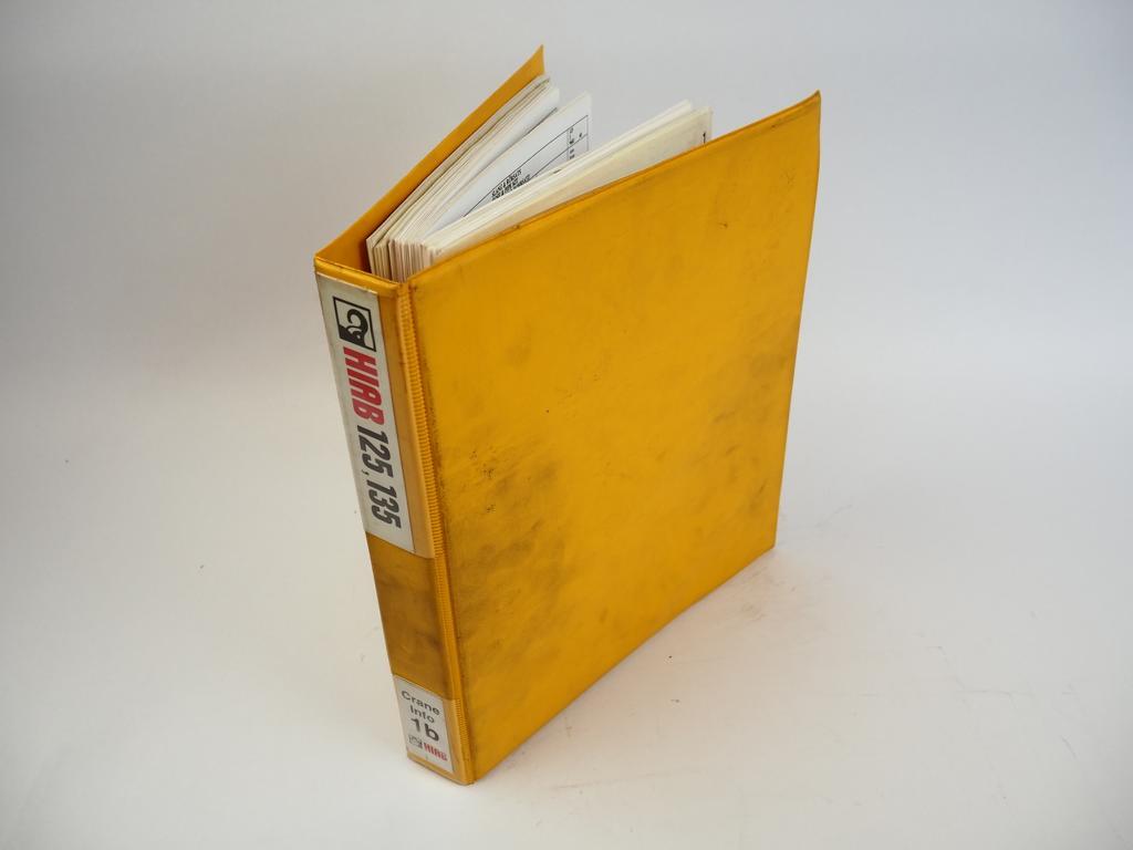 Hiab 125 135 Loader Crane Spare Parts Catalogue Specifications Hydraulic Diagram 1992