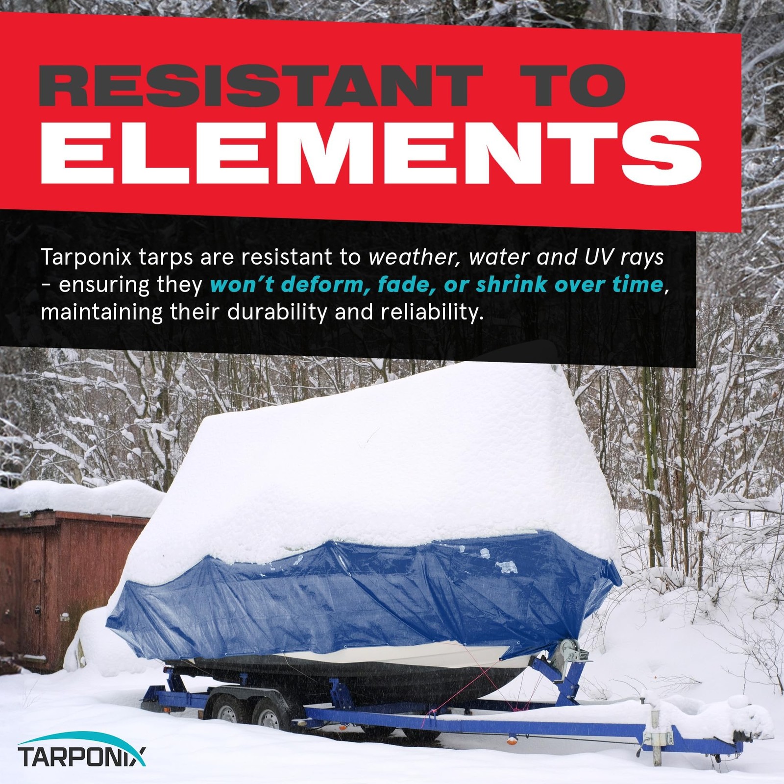 Better Blue Poly Tarp 12’ x 25’ – Lightweight 5 Mil Waterproof