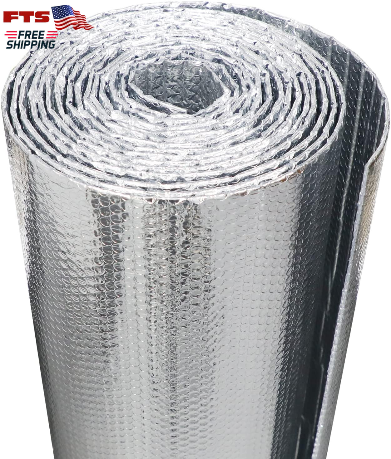 Reflective Insulation Foam Roll 48x10ft Aluminum Foil Bubble Window Thermal Cove