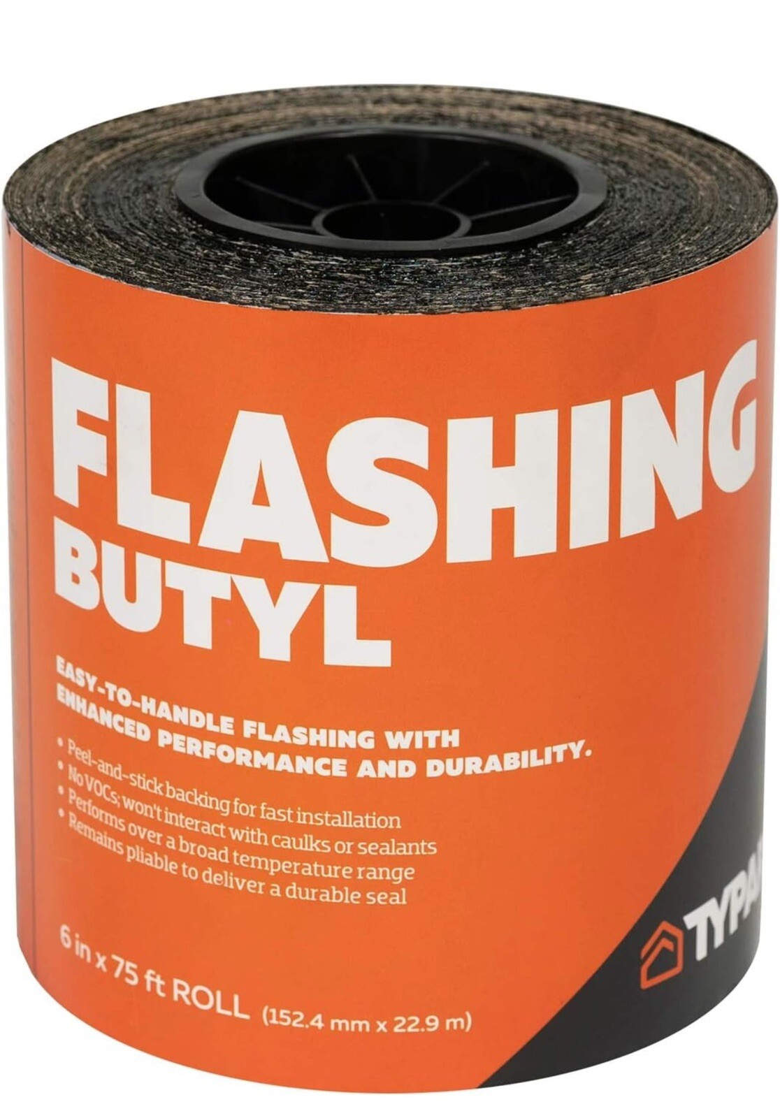 Typar Flashing Butyl Flashing 6″ x 75′ Ft. 6 Inch Peel and Stick