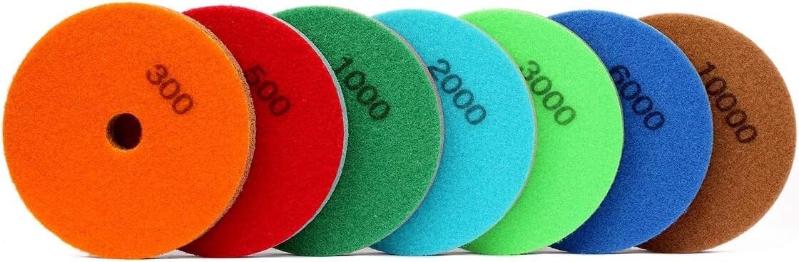 5″ Granite Marble SURFACING STONE PROCESSING Diamond Polishing Sponge Pad