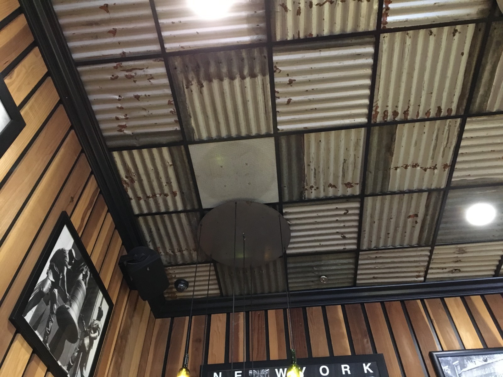 Reclaimed Corrugated Metal Sheet 2×2 Vintage Decor Drop Ceiling Tiles 40 sq.ft.
