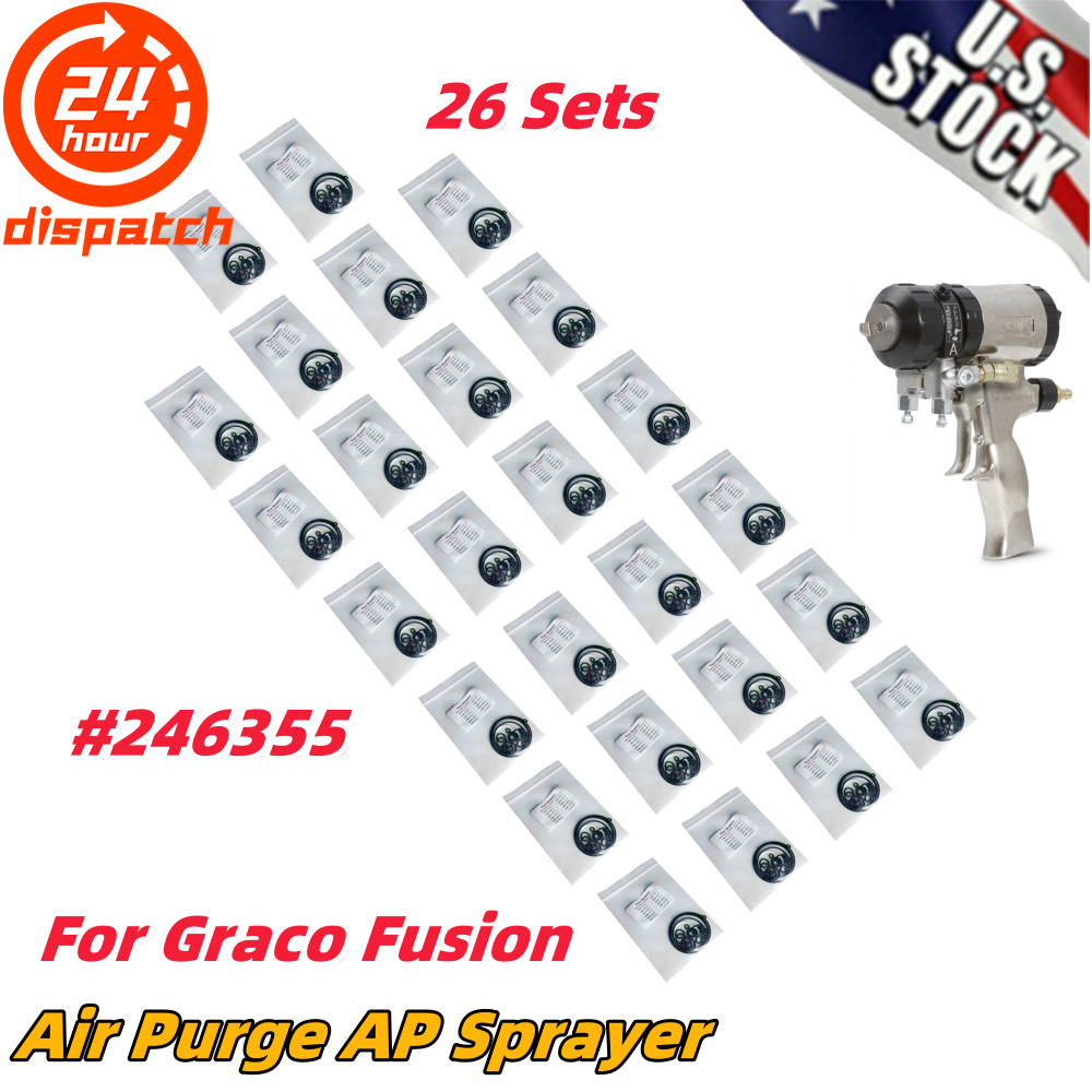 26 Set For Graco Fusion Air Purge AP Sprayer 246355 Complete O-Ring Rebuild Kit