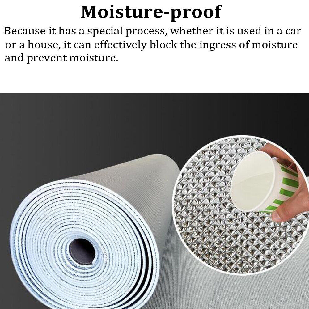 Modigt 80″x40″ Reflective Insulation Foam Heat Barrier Noise Proof Deadener Mat