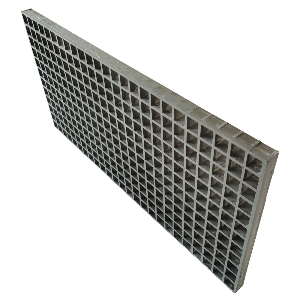 3.3ft*1.6ft Rectangular Fiberglass Grille 1.5″ Thick Grey FRP Grating 1 Pcs/Case