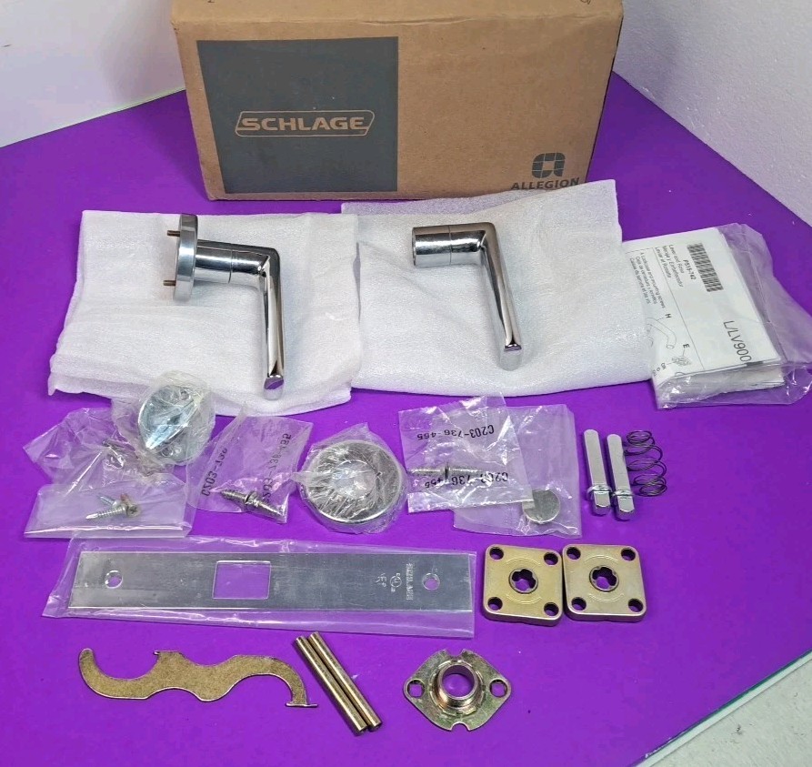 Schlage L9040 01A 625 L583-363 Bright Chrome LEVERS AND HARDWARE ONLY, NO LOCK