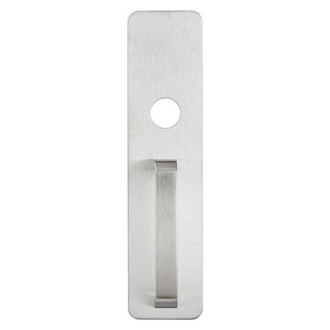 BRINKS Commercial Door Pull Plate with Cylinder Hole, Stainless Steel BC40011