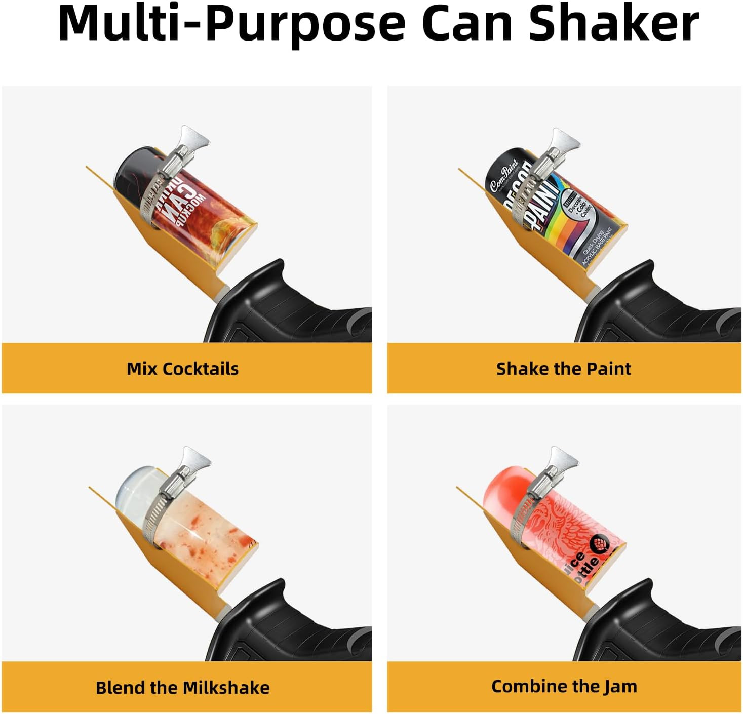 Spray Paint Can Shaker for Reciprocating Saw Fits 2-Inch Cans Mixer Tool PC