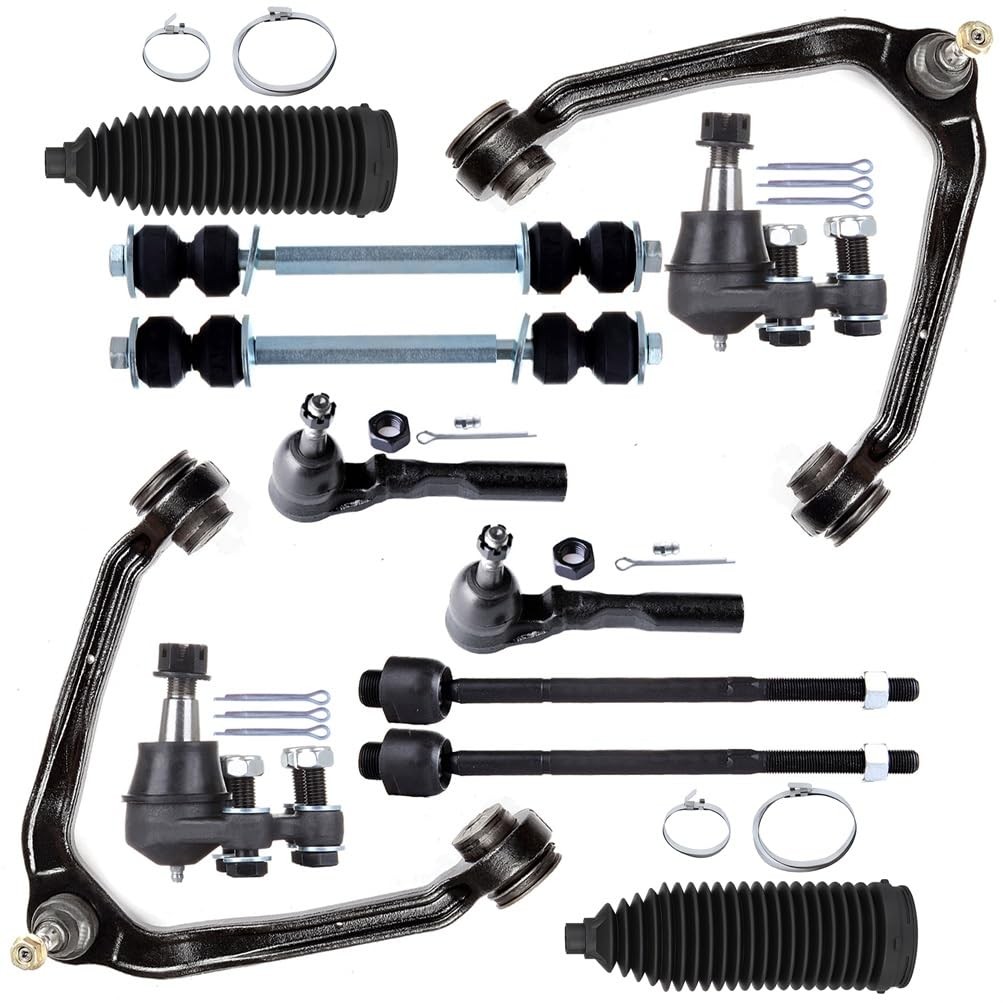 12pcs Front Suspension Kit 96-07 Chevy GMC 1500 Control Arms Tie Rods Sway Links