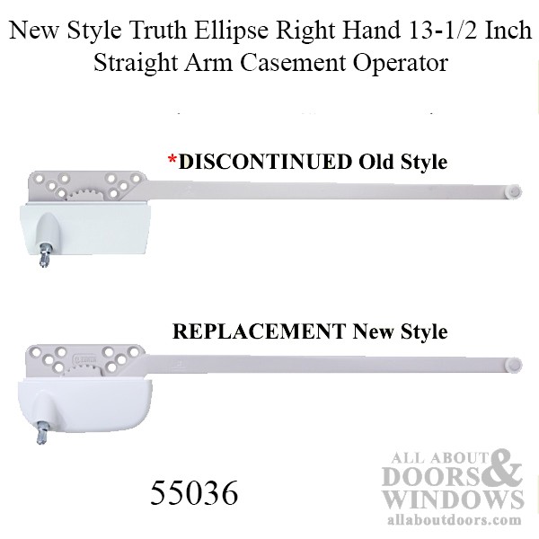 13-1/2 Inch Straight Arm Casement Operator – Choose Color, New Style Truth Elli