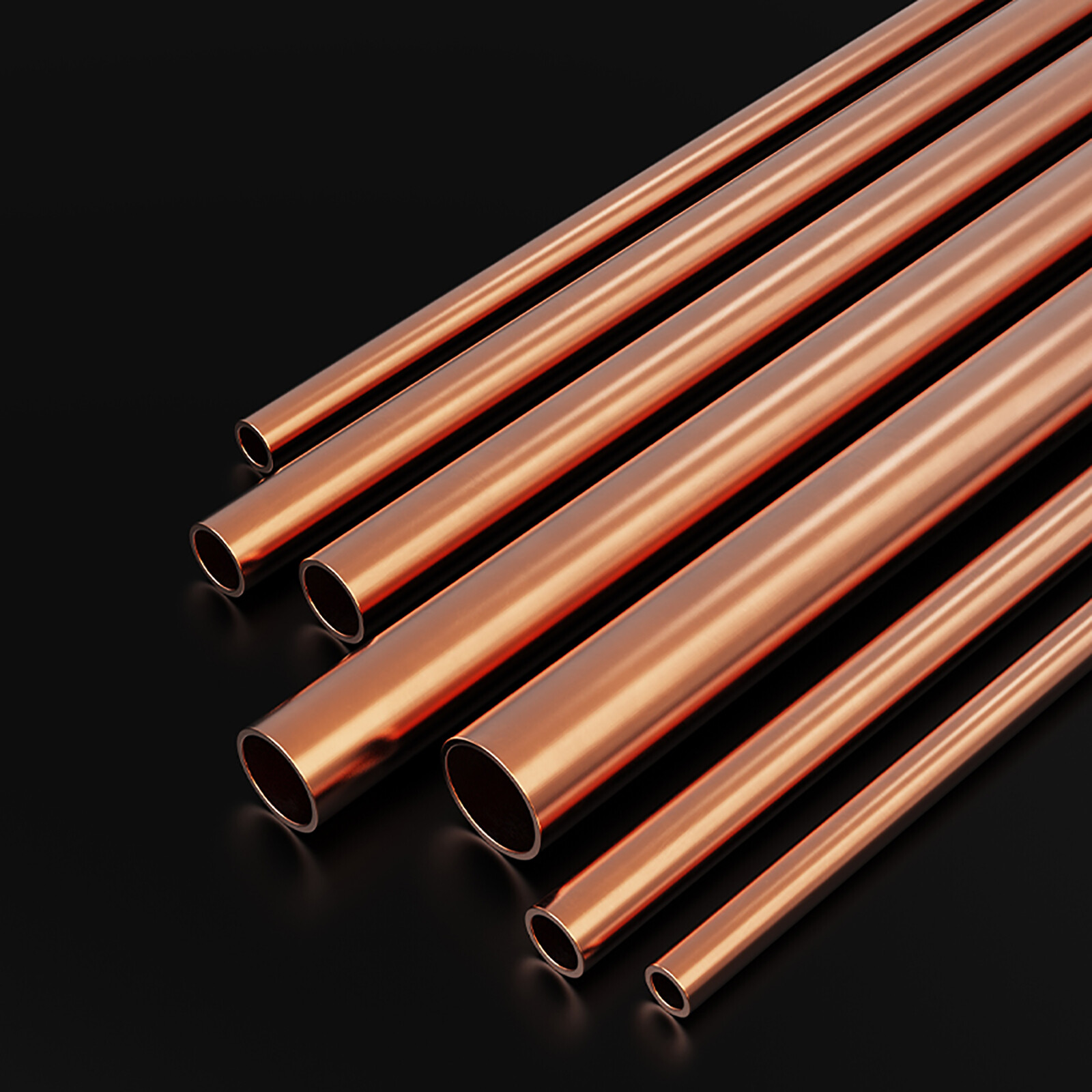 Lengths 300mm Copper Pipe Tube Diameter 1.5 mm – 30 mm,Wall thickness 0.2 – 2mm
