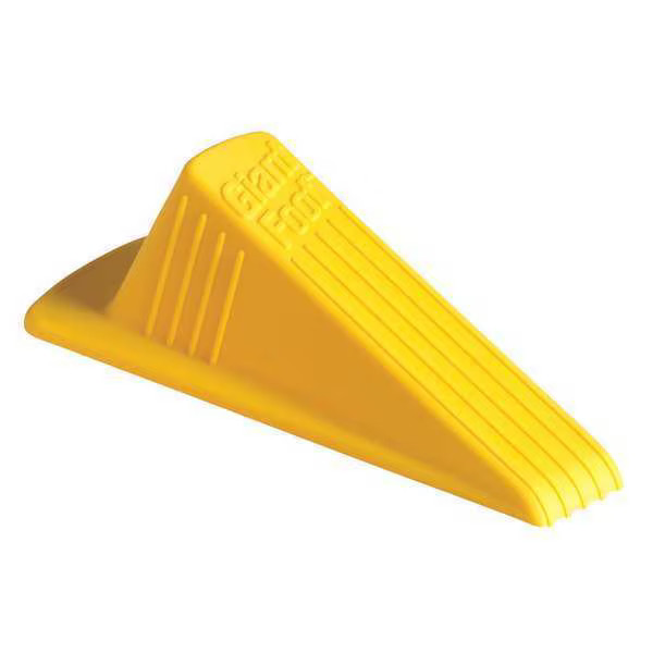 Giant Foot Door Wedge XL, Thermo Plastic, Yellow, 2″H x 3-1/2″W 29966 Giant Foot
