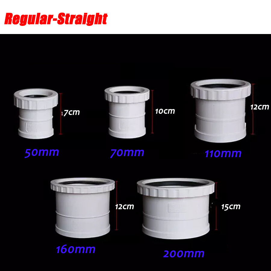 PVC Drainage Pipe Fittings Pipe Expansion Joints Straight / Tee Quick Coupling