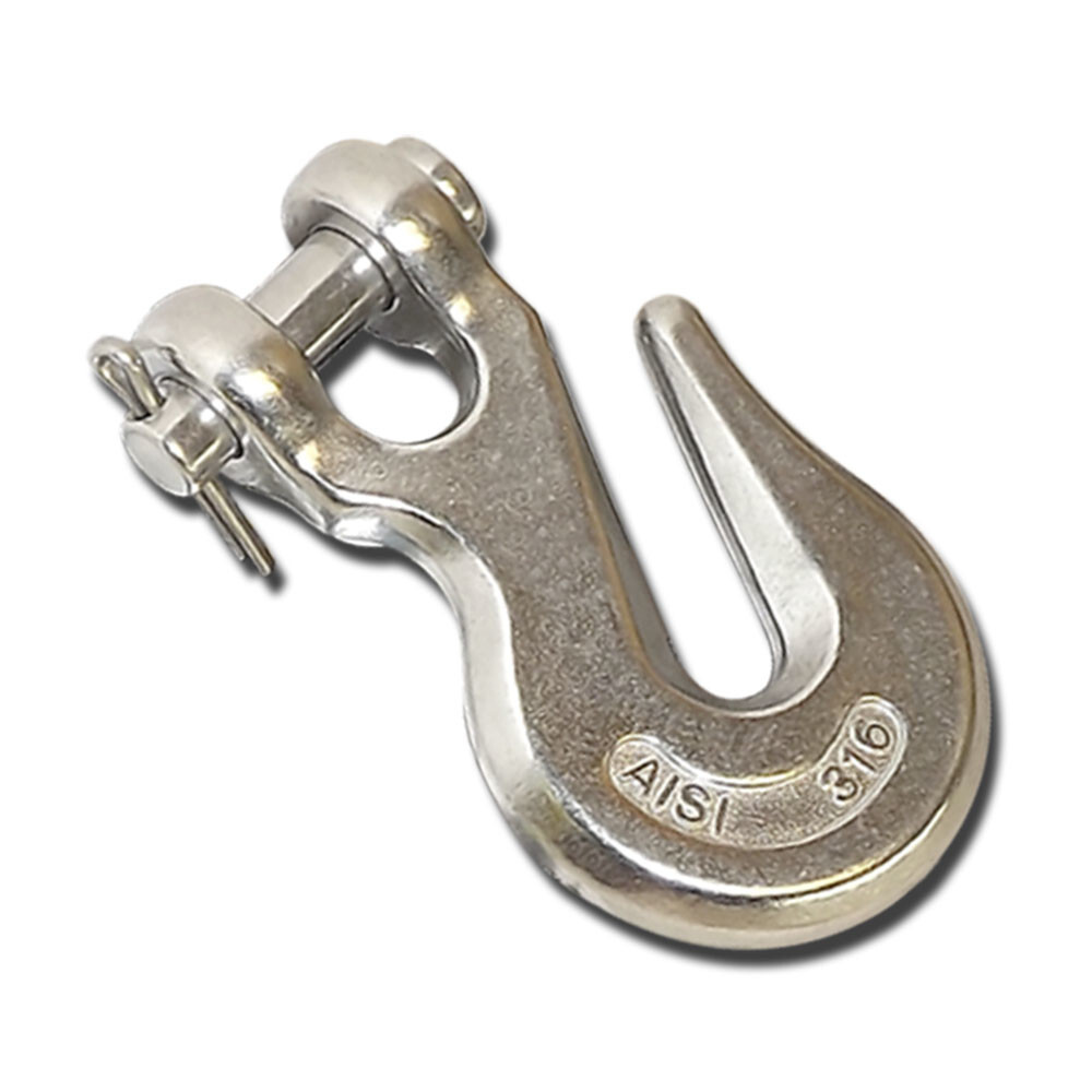 3/8” Marine Boat Stainless Steel 316 Clevis Grab Hook Towing Shackle 2,500 lbs