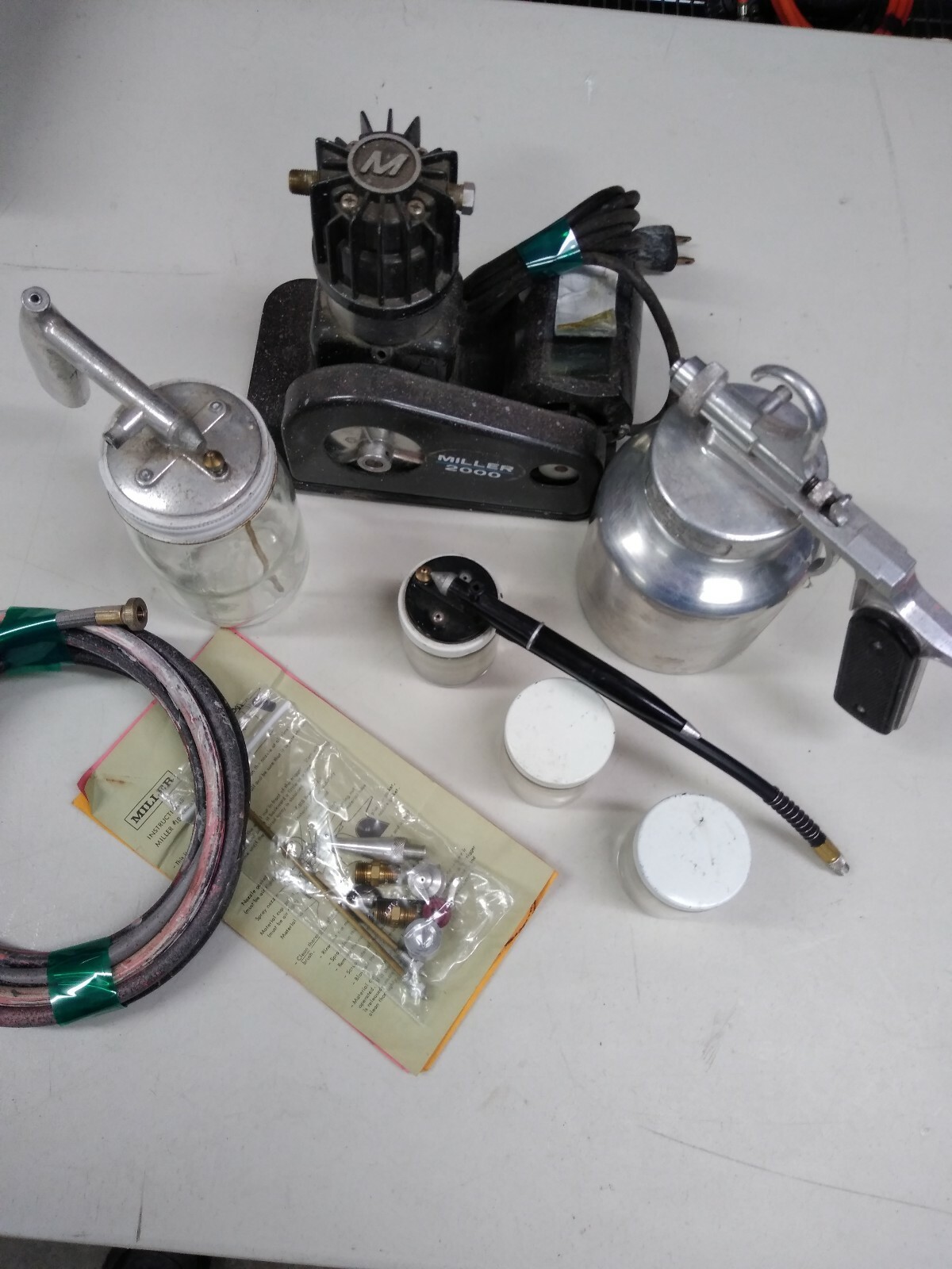 MILLER – 2000 VINTAGE PAINT SPRAY SYSTEM – RARE HTF , MANUALS 💲LOOK💲