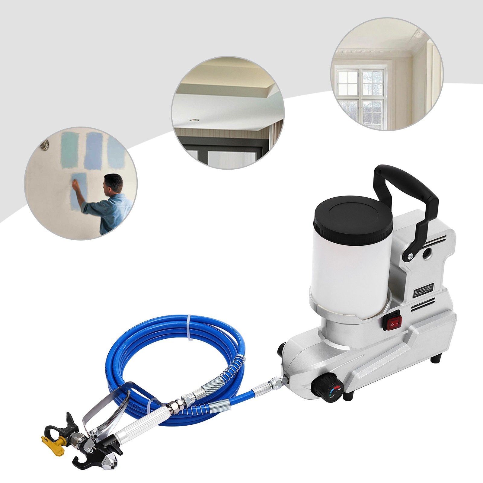 2.5L Electric Paint Sprayer High Pressure Airless Paint Sprayer Painter 120MPa
