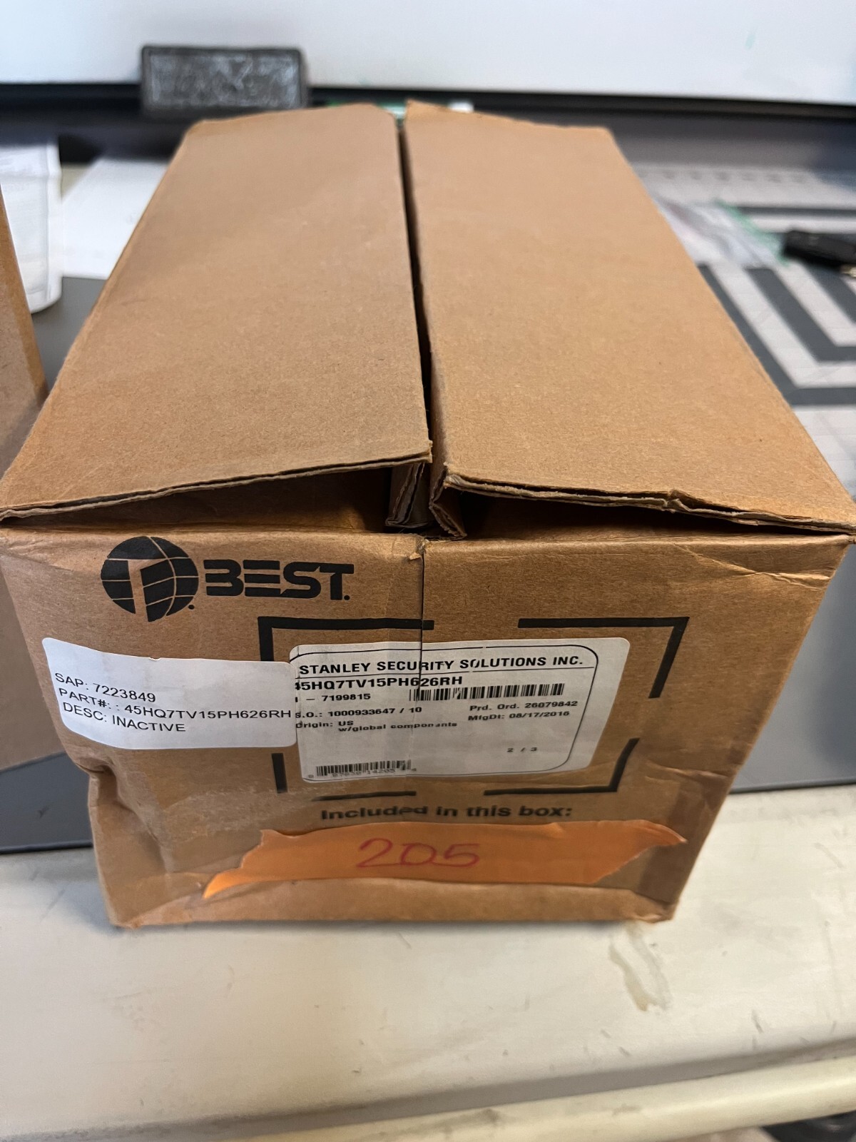 Stanley Security Solutions 45HQ7TV15PH626RH Best Wi-Q Mort W/D-Bolt Prox