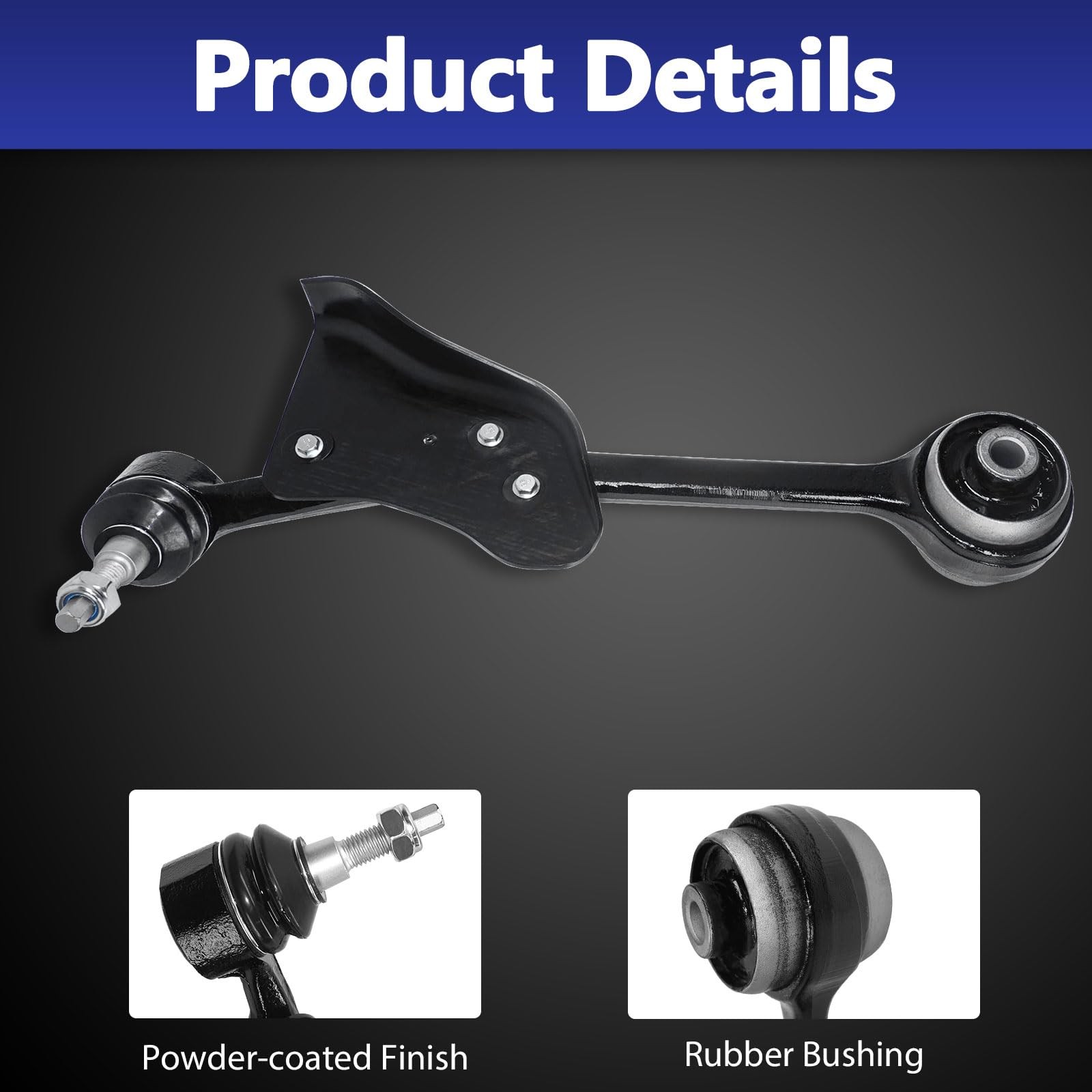 Front Control Arm w/ Ball Joint Sway Bar Tie Rod Boot 12pc for 2015-2023 Mustang