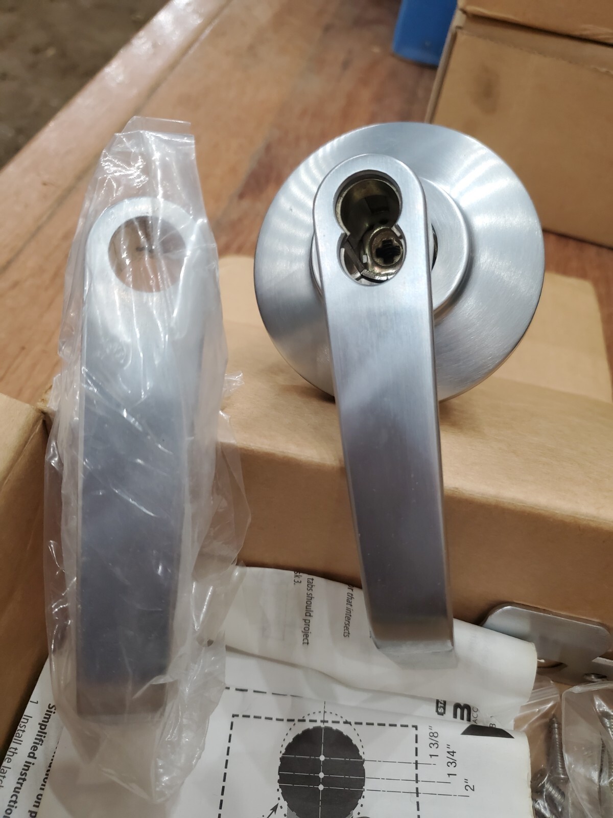 STANLEY 73KC7AB15D-S3-626 ENTRANCE LEVER DOOR LOCKSET NEW MEDIUM DUTY #1