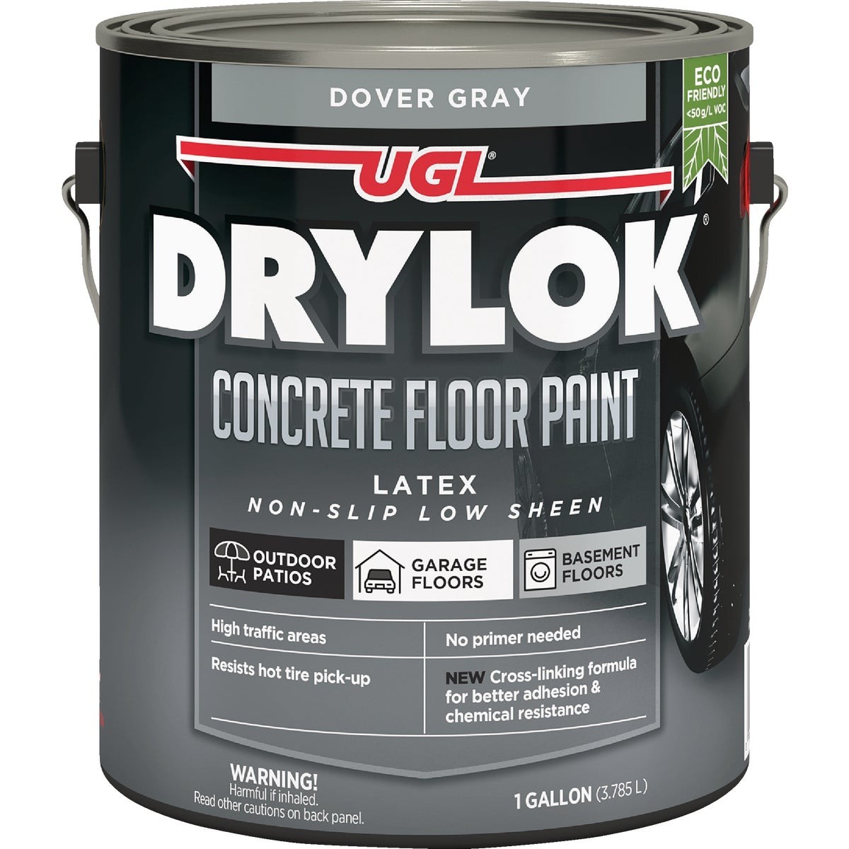 Drylok Low VOC Concrete Floor Paint Dover Gray, 1 Gal. 832779 Drylok 832779