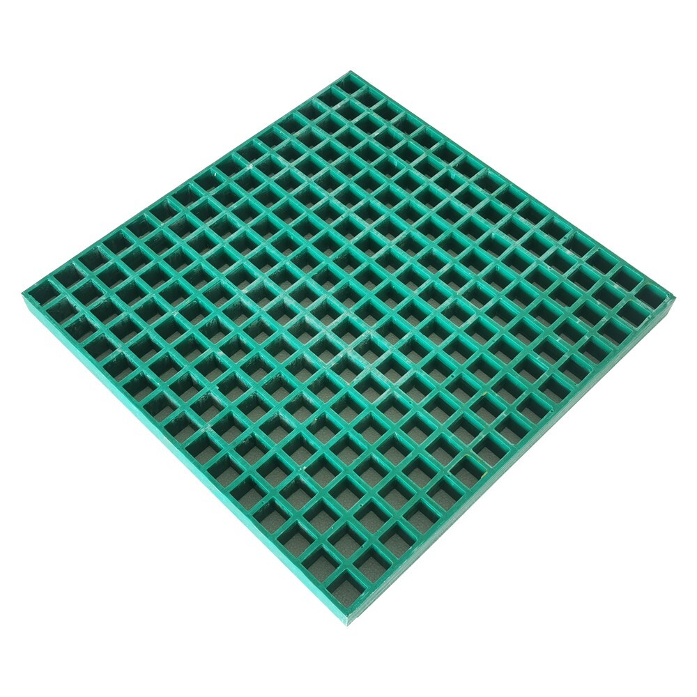 PreAsion® Green Fiberglass FRP Grating 1.9ft*1.9ft Glass Fiber Reinforced