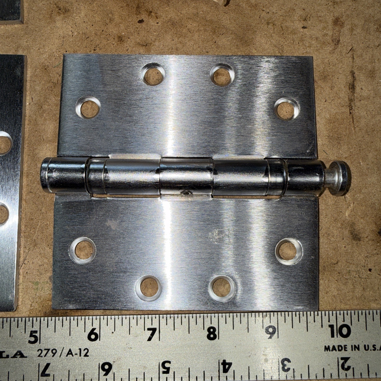 3x Hager Door Hinges BB1279 Full Mortise Ball Bearing Hinge 4.5″ x 4.5″ US 26D