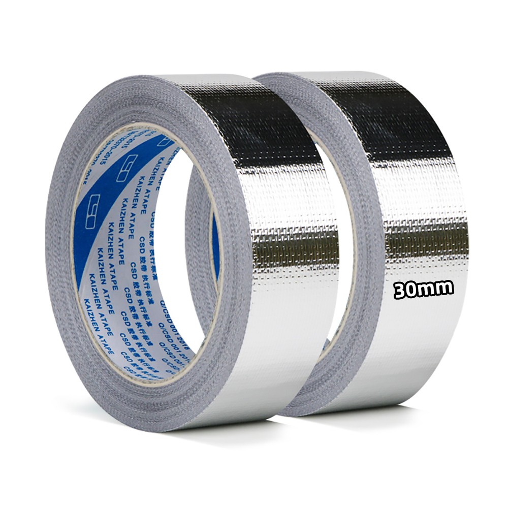 Aluminum Reinforced Heat Shield Resistant Wrap Exhaust Pipe Insulation Tape 50M