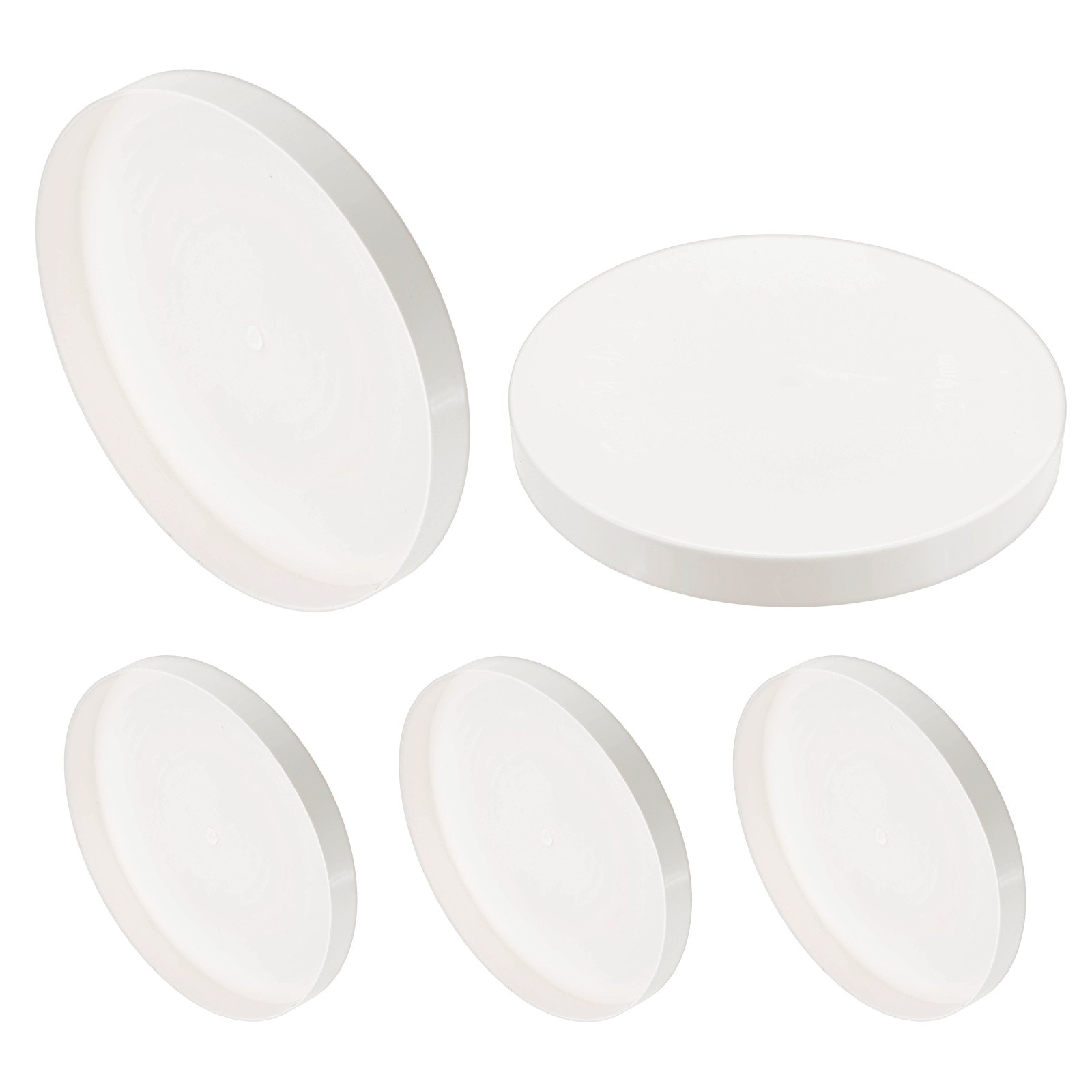 5-Pack PVC Pipe End Cap Plug, 8.7 Inch ID Plug Coupling Pipe Fitting Socket