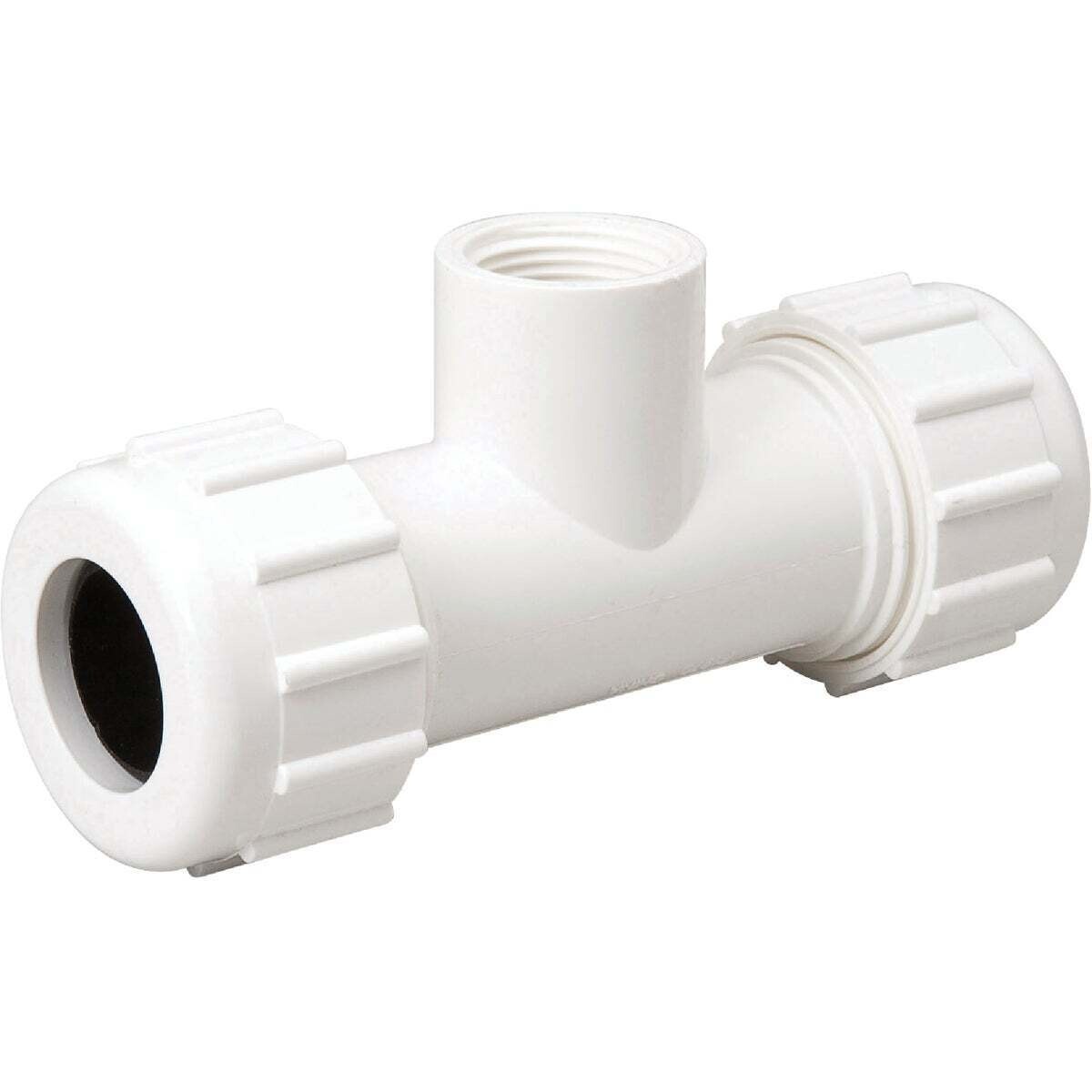 B & K 1 In. FIP Plastic Compression PEX Tee 162-105 B&K 162-105
