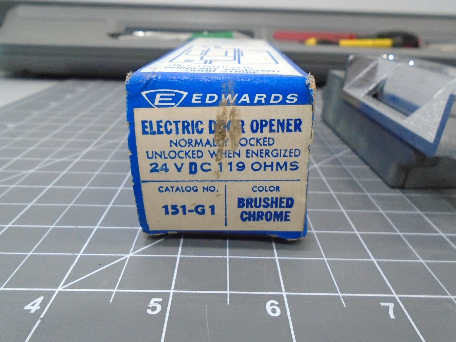 NEW Edwards 151-G1 Electric Door Opener 24 Volt DC 119 Ohms Brushed Chrome