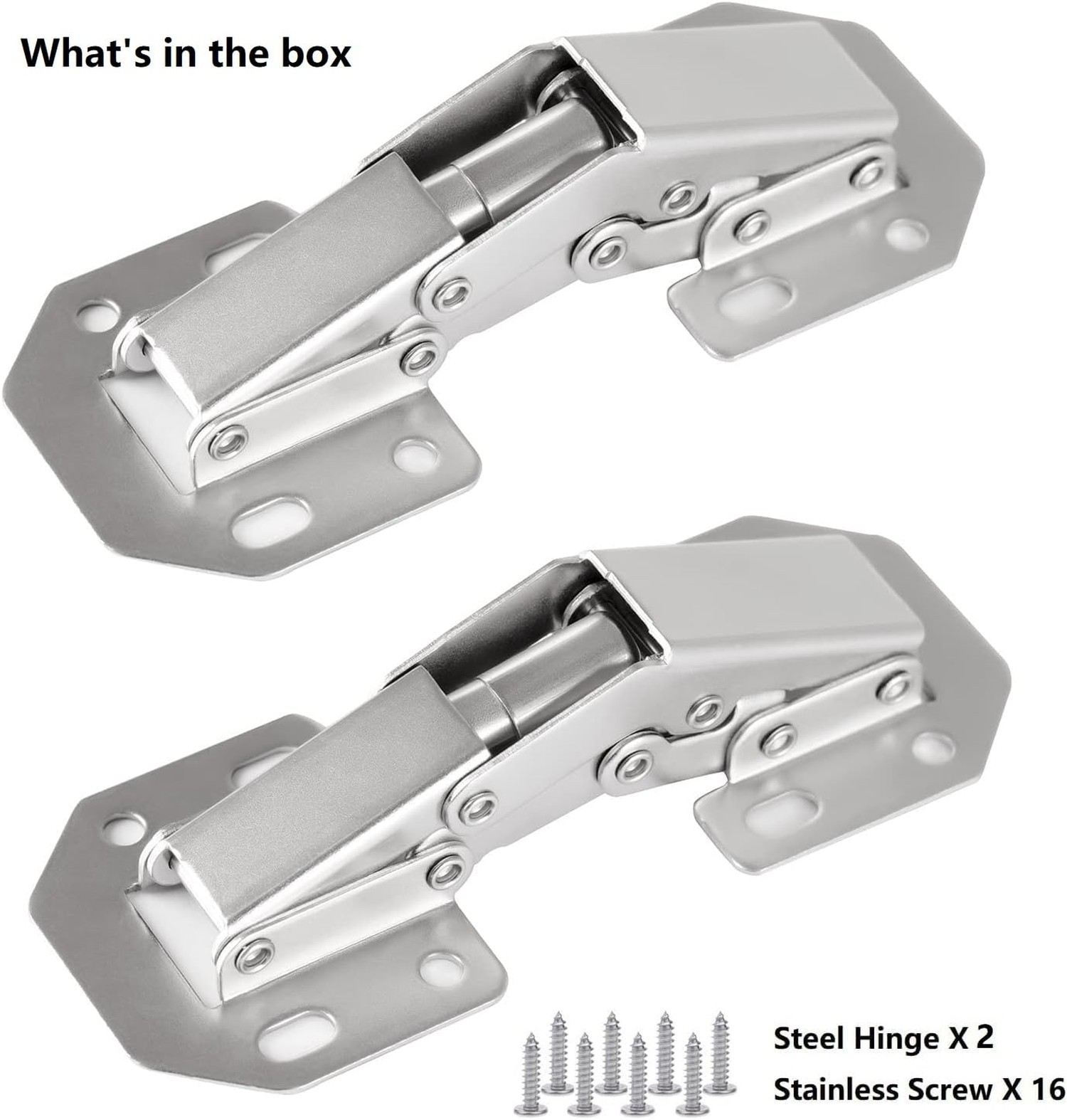 2-Pack Hidden Hinges for Cabinet Doors Frameless, Concealed Cabinet Hinges, 9…