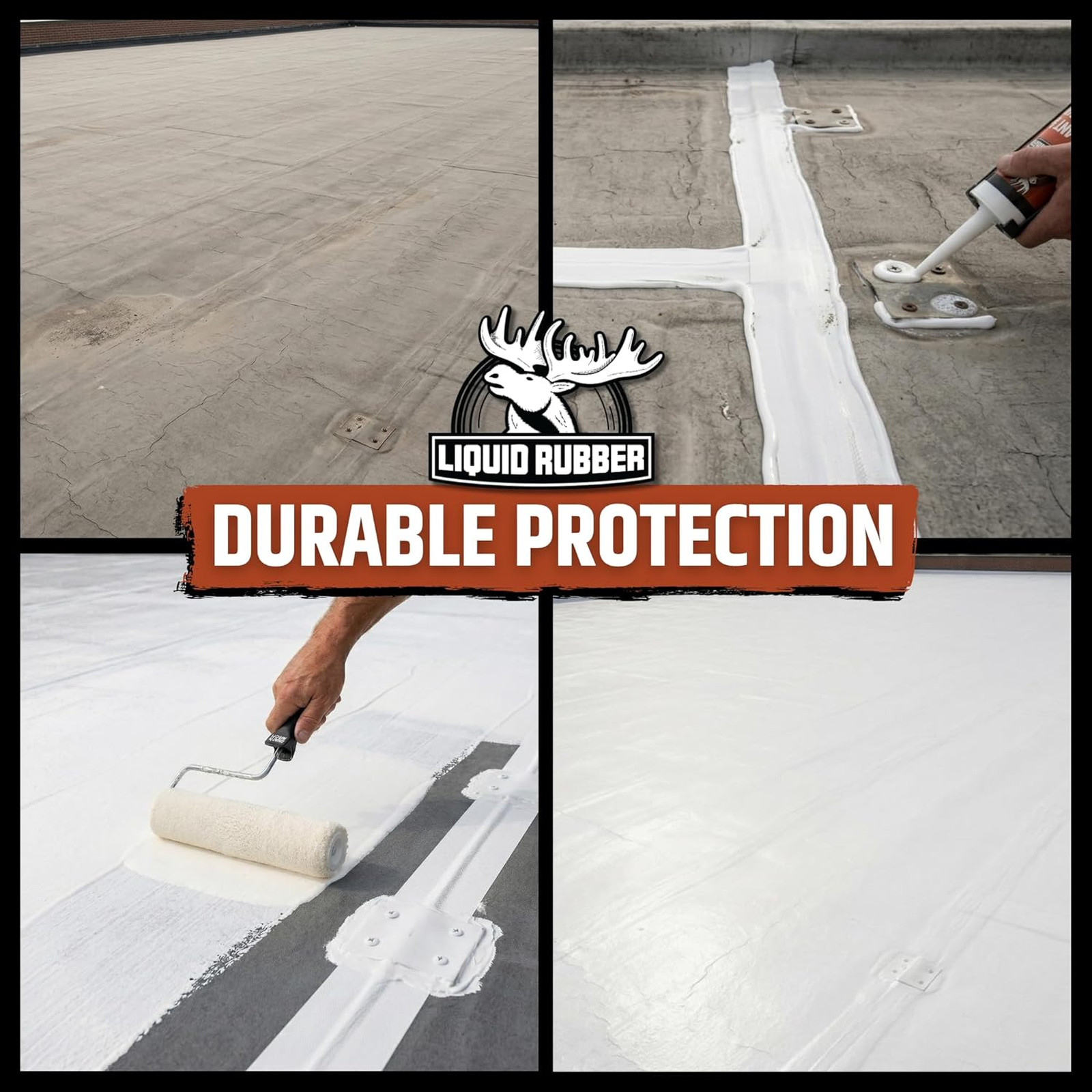 Silicone Roof Coating UV Reflective One Coat Sealant for Flat Sloped Metal Wood