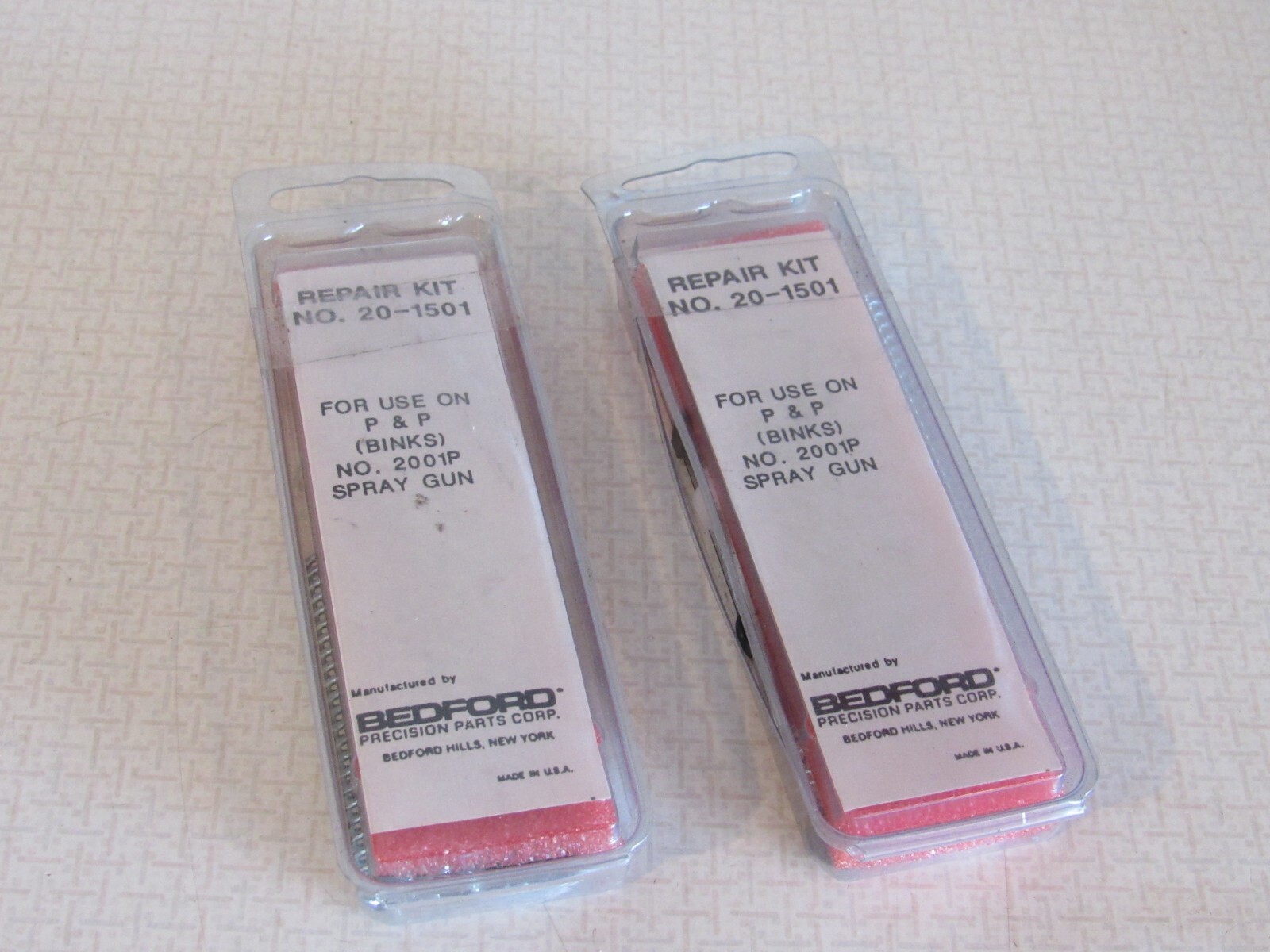2 Bedford 20-329 Repair Kit Rebuild Seals Sprayer Binks 6-195 Spray Gun