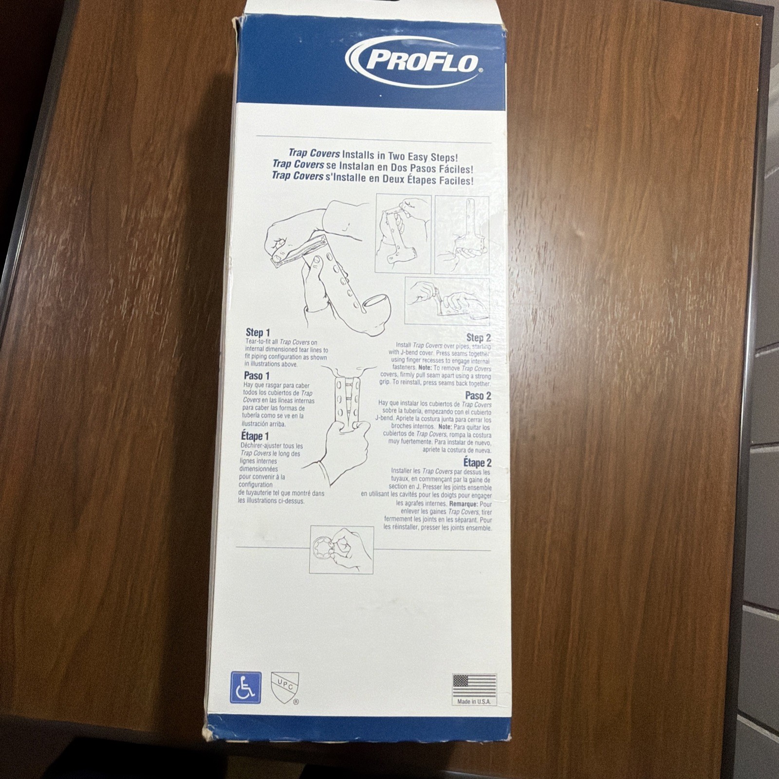 ProFlo Undersink Protective Pipe Trap Supply Covers ADA Compliant – White