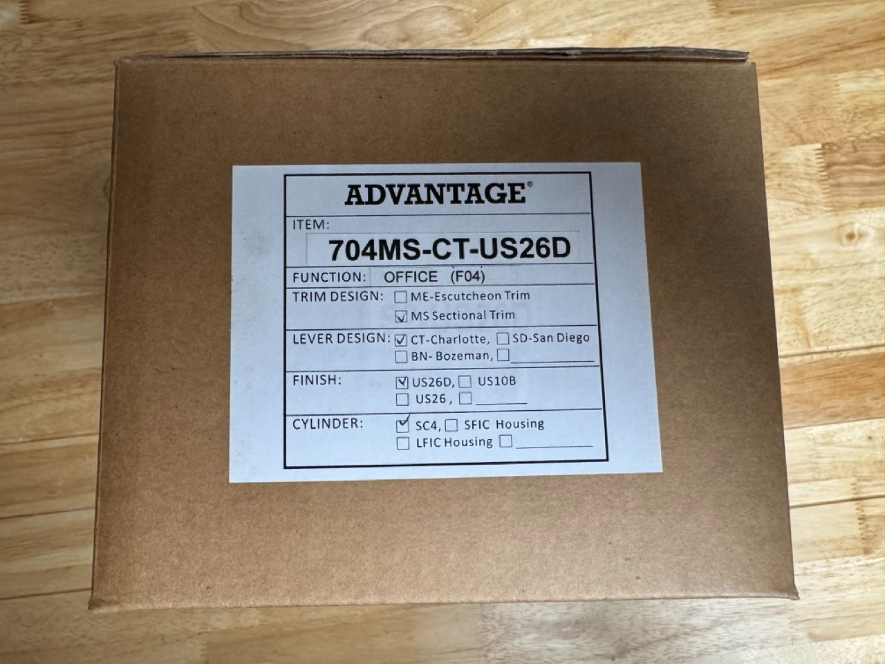 Open Box Advantage MS Mortise Lock – Retrofits Schlage L9000/L9050
