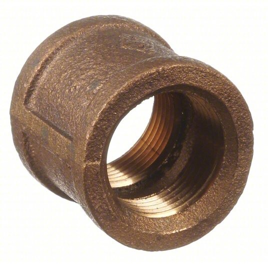 GRAINGER 6RCV7 Coupling, Red Brass, 3/4 in, F-NPT, Class 125, VM