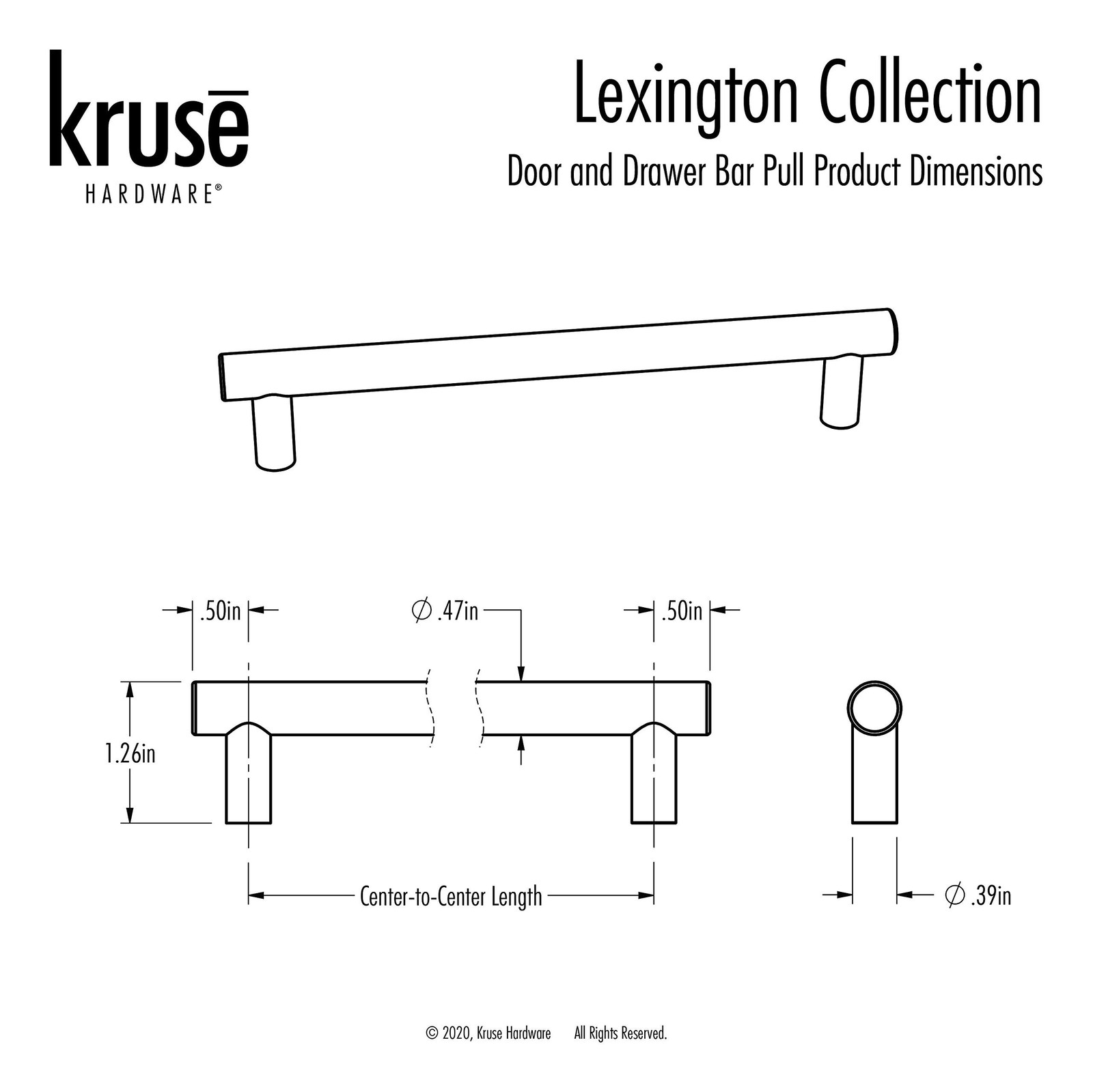 30486 – (10-Pack) Lexington Door and Drawer Pull – 6in Center-to-Center, Poli…