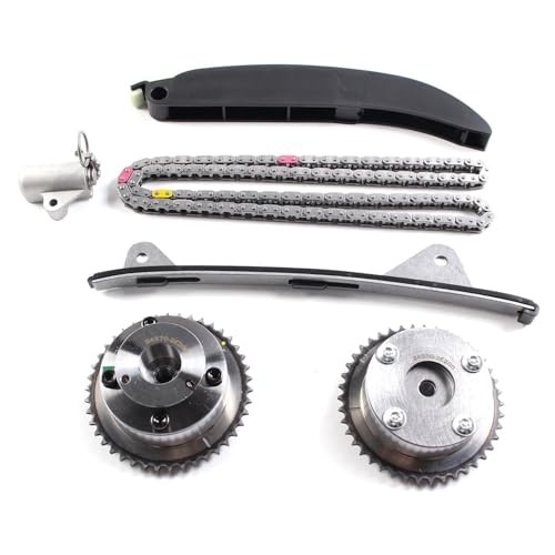 AUCERAMIC Timing Chain Kit With Intake & Exhaust CVVT Gear Sprocket Fit for