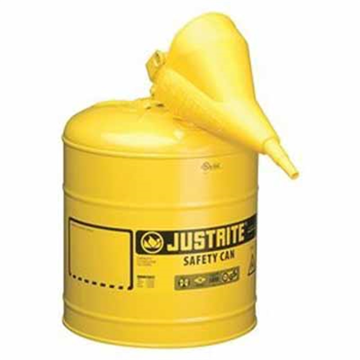 Justrite Mfg. Co. 5G/19L Safety Can Yellow 7150210