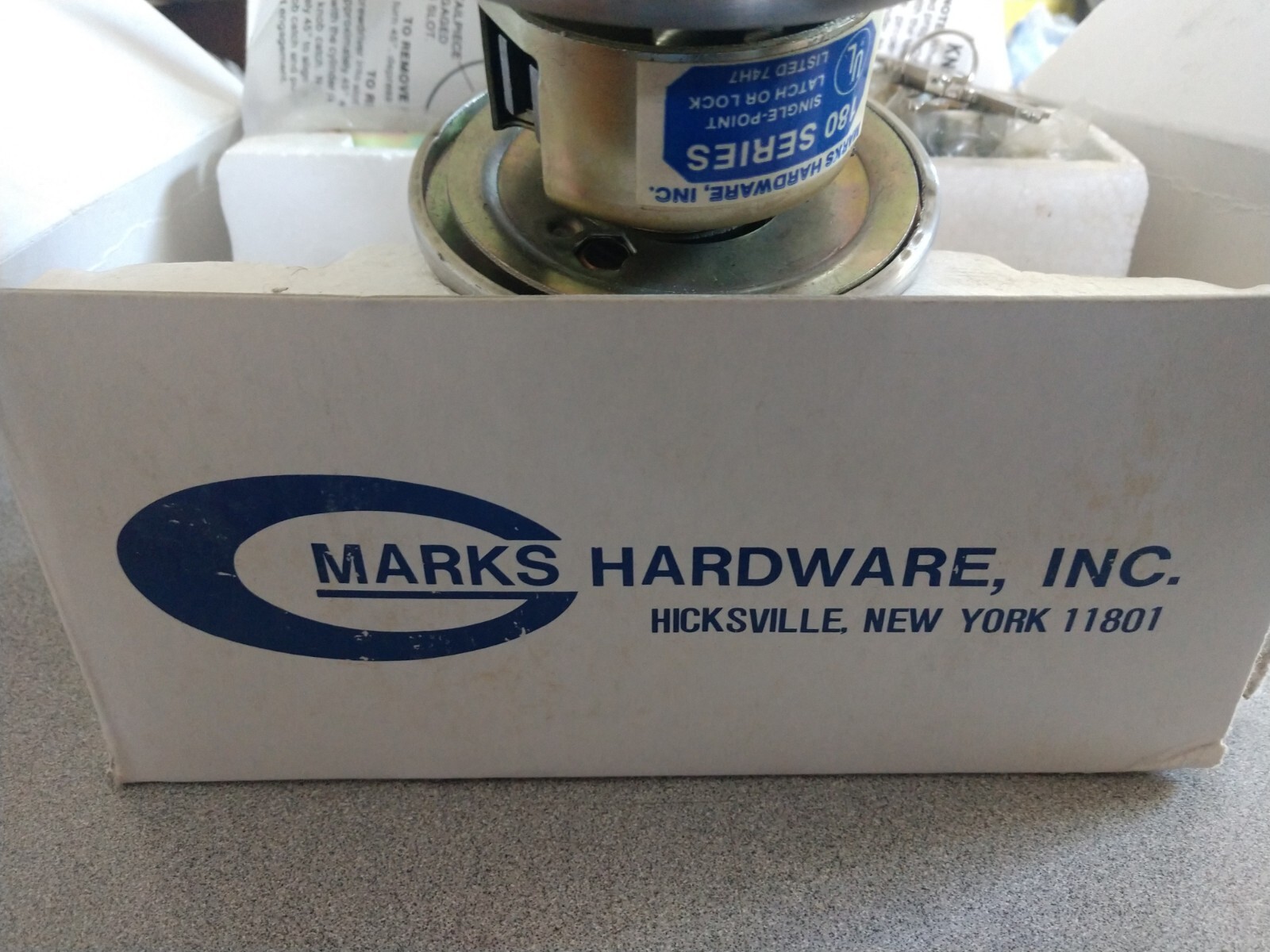MARKS HARDWARE 180AB /32D RH ENTRY FUNCTION GRADE 1 SCHLAGE C KNOB LOCK