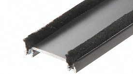 CRL HP35711 84″ Clear Anodized Wide Commercial Door Astragal with Weatherstrip