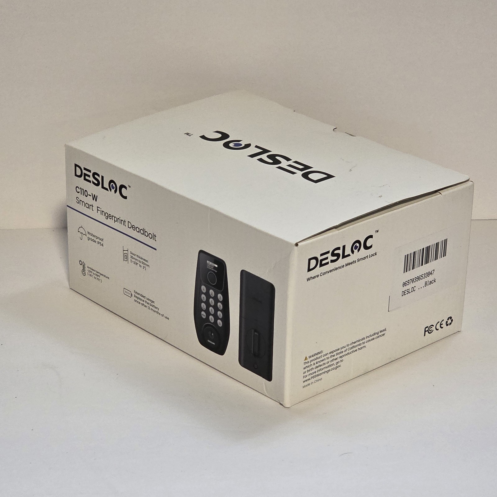 DESLOC C110 Keyless Entry Door Lock with Fingerprint – Smart Deadbolt Lock