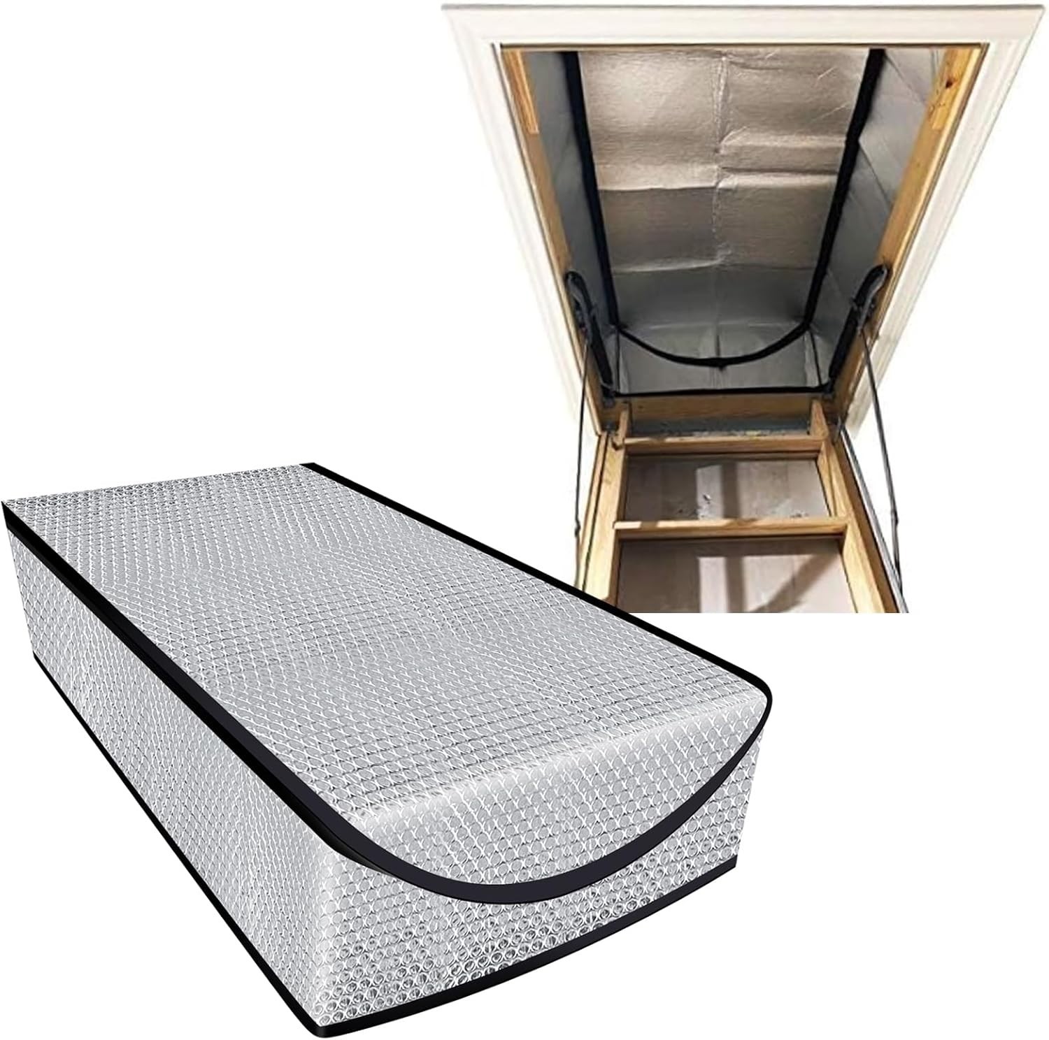 Attic Door Insulation Cover 25″ x 54″ x 11″ – Energy Saving Attic Stairs Insu…
