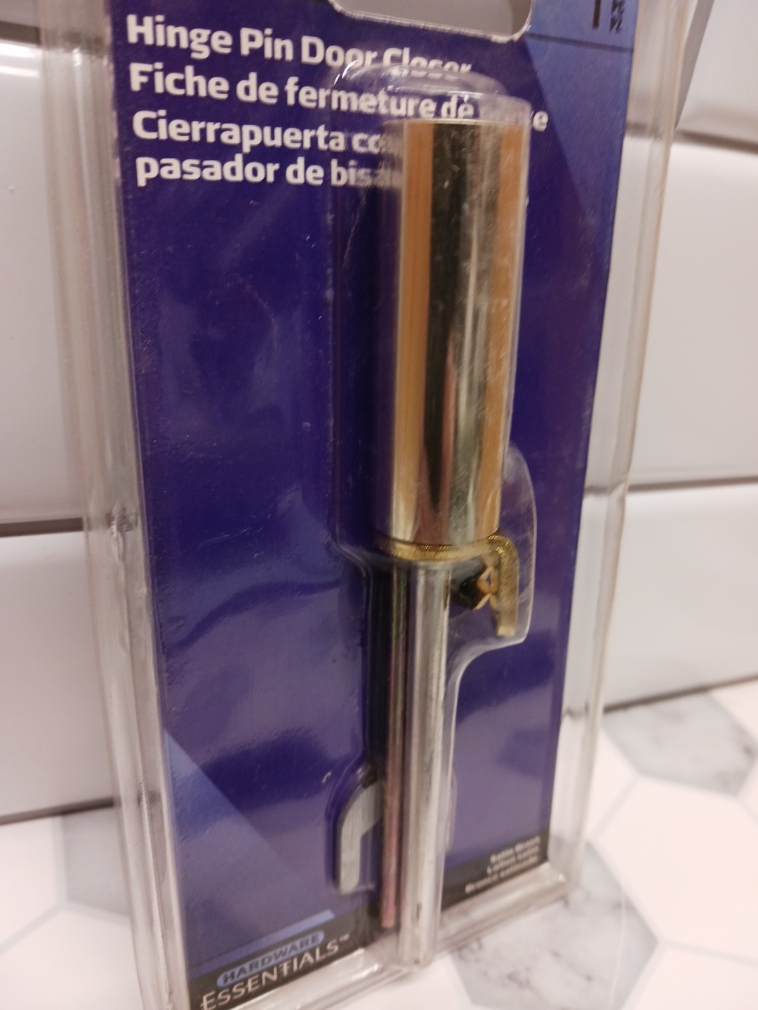 Automatic Satin Brass Hinge Pin Door Closer – 1 Count with Adjustable Tension FS