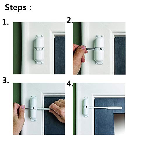 Automatic Safety Spring Door Closer – Self-Closing Hinged Doors, Easy Install…